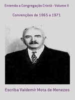 ENTENDA A CONGREGAÇÃO CRISTÃ - VOLUME II