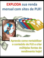 EXPLODA sua renda mensal com sites de PLR!