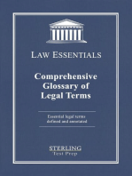 Comprehensive Glossary of Legal Terms, Law Essentials