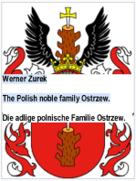 The Polish noble family Ostrzew. Die adlige polnische Familie Ostrzew.