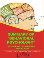 Summary Of "Behavioral Psychology" By José Bleger: UNIVERSITY SUMMARIES