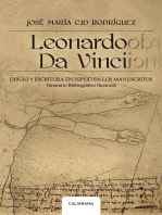 Leonardo da Vinci: Dibujo y escritura en espejo en los manuscritos. Itinerario Bibliográfico Ilustr