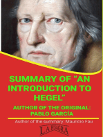 Summary Of "An Introduction To Hegel" By Pablo García: UNIVERSITY SUMMARIES