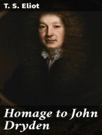 Homage to John Dryden: Three Essays on Poetry of the Seventeenth Century
