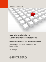 Das Niedersächsische Kommunalverfassungsgesetz: Kommunalhaushalts- und -kassenverordnung Textausgabe mit einer Einführung und Sachregister