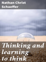 Thinking and learning to think