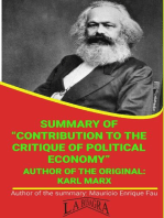 Summary Of "Contribution To The Critique Of Political Economy" By Karl Marx: UNIVERSITY SUMMARIES
