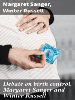 Debate on birth control. Margaret Sanger and Winter Russell