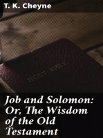 Job and Solomon: Or, The Wisdom of the Old Testament