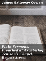 Plain Sermons, Preached at Archbishop Tenison's Chapel, Regent Street