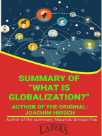 Summary Of "What Is Globalization?" By Joachim Hirsch: UNIVERSITY SUMMARIES