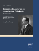 Gesammelte Aufsätze zur romanischen Philologie – Studienausgabe: Herausgegeben und ergänzt um Aufsätze, Primärbibliographie und Nachwort von Matthias Bormuth und Martin Vialon