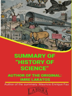 Summary Of "History Of Science" By Imre Lakatos: UNIVERSITY SUMMARIES