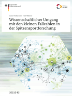 Wissenschaftlicher Umgang mit den kleinen Fallzahlen in der Spitzensportforschung