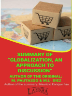 Summary Of "Globalization, An Approach To Discussion" By M. Pautasso & M.L. Diez: UNIVERSITY SUMMARIES