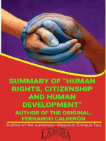 Summary Of "Human Rights, Citizenship And Human Development" By Fernando Calderón: UNIVERSITY SUMMARIES