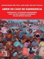 Abrir en caso de emergencia: Propuestas y actividades inspiradoras para volver a pensar la enseñanza de las ciencias sociales