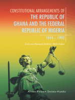 Constitutional Arrangements of the Republic of Ghana and Federal Republic of Nigeria, 1844 -1992