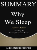 Summary of Why We Sleep: by Matthew Walker - Unlocking the  Power of Sleep and Dreams - A Comprehensive Summary