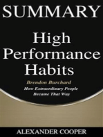 Summary of High Performance Habits