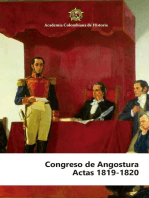 Congreso de Angostura: Actas 1819-1820