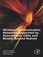 Wireless Communication Networks Supported by Autonomous UAVs and Mobile Ground Robots