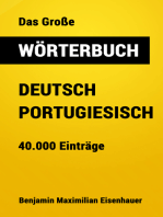 Das Große Wörterbuch Deutsch - Portugiesisch: 40.000 Einträge