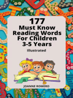 177 Must Know Reading Words for Children 3-5 Years Illustrated