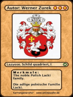 The noble Polish Lacki family. Die adlige polnische Familie Lacki.