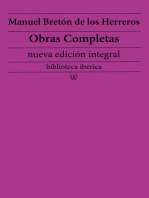 Manuel Bretón de los Herreros: Obras completas (nueva edición integral): precedido de la biografia del autor