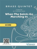 When The Saints Go Marching In - brass quintet (score)