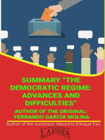 Summary Of "The Democratic Regime: Advances And Difficulties" By Fernando García Molina: UNIVERSITY SUMMARIES