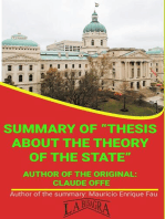 Summary Of "Thesis About The Theory Of The State" By Claus Offe: UNIVERSITY SUMMARIES