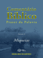 Comentário Bíblico Prazer da Palavra, fascículo 33 — Miqueias: Miqueias