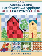 Classic & Colorful Patchwork and Appliqué Quilt Patterns: 24 Designs • Full Sized Templates • Keep It Simple Options