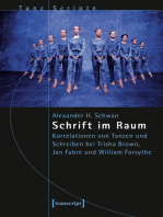 Schrift im Raum: Korrelationen von Tanzen und Schreiben bei Trisha Brown, Jan Fabre und William Forsythe