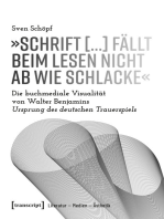 »Schrift [...] fällt beim Lesen nicht ab wie Schlacke«: Die buchmediale Visualität von Walter Benjamins Ursprung des deutschen Trauerspiels