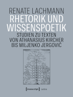 Rhetorik und Wissenspoetik: Studien zu Texten von Athanasius Kircher bis Miljenko Jergovic