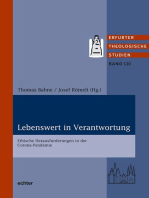 Lebenswert in Verantwortung: Ethische Herausforderungen in der Corona-Pandemie