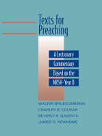 Texts for Preaching, Year B: A Lectionary Commentary Based on the NRSV