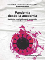 Pandemia desde la academia: Experiencias transdisciplinarias de la unviersidad cuencana en tiempos de COVID-19
