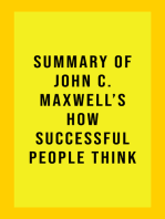 Summary of John C. Maxwell's How Successful People Think