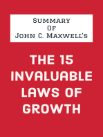 John C. Maxwell's The 15 Invaluable Laws of Growth