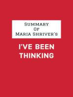 Summary of Maria Shriver's I've Been Thinking