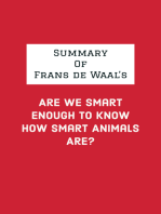 Summary of Frans de Waal's Are We Smart Enough to Know How Smart Animals Are?