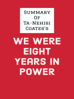Summary of Ta-Nehisi Coates's We Were Eight Years in Power