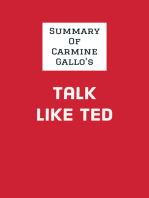 Summary of Carmine Gallo's Talk Like TED