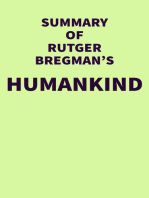 Summary of Rutger Bregman's Humankind