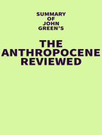 Summary of John Green's The Anthropocene Reviewed