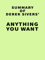 Summary of Derek Sivers' Anything You Want